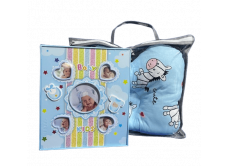 Подарунковий набір для новонародженого: фотоальбом на 80 фото та подушка-метелик Подарунковий набір для новонародженого: фотоальбом на 80 фото та подушка-метелик