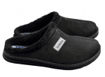 Чоловічі теплі тапочки Inblu OB-1H чорні, на хутрі розміри 40–46
