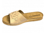 Жіночі шльопанці Inblu VO-1 (026) золотисті з м'якою устілкою