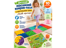 Ортопедичний килимок 10 шт. з настільною грою Лісові пригоди 