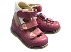 Ортопедичні туфлі Orthobe 013 pink високі антивальгус