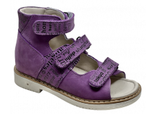 Ортопедичне взуття, дитячі босоніжки Ортобі 021 фіолетові