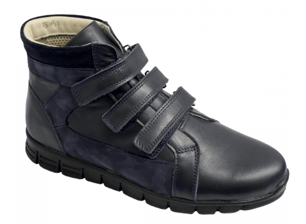 Черевики ортопедичні демісезонні Orthobe 651 сині, розміри 36–40 Черевики ортопедичні демісезонні Orthobe 651 сині, розміри 36–40