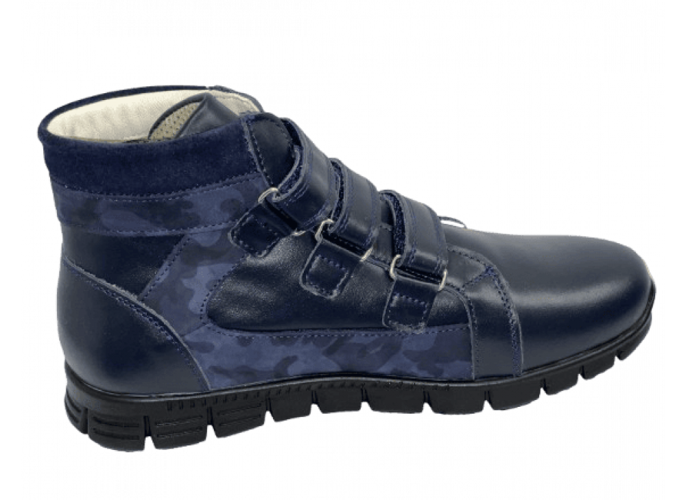 Черевики ортопедичні демісезонні Orthobe 651 сині, розміри 36–40 Черевики ортопедичні демісезонні Orthobe 651 сині, розміри 36–40