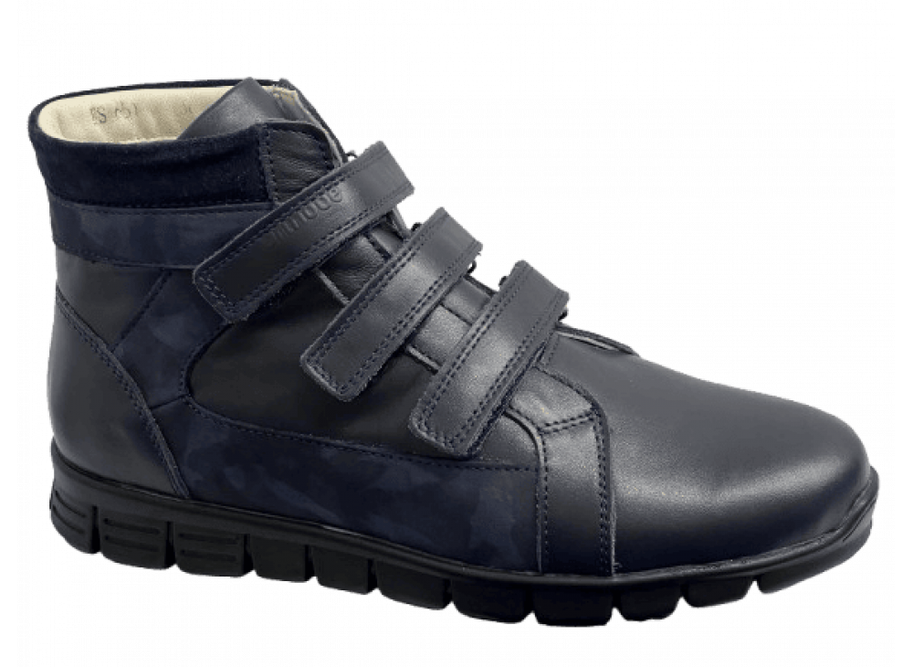 Черевики ортопедичні демісезонні Orthobe 651 сині, розміри 36–40 Черевики ортопедичні демісезонні Orthobe 651 сині, розміри 36–40