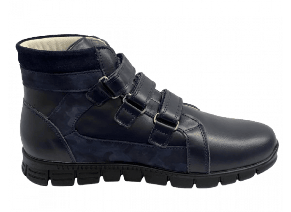 Черевики ортопедичні демісезонні Orthobe 651 сині, розміри 36–40 Черевики ортопедичні демісезонні Orthobe 651 сині, розміри 36–40