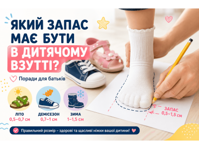 Який запас повинен бути в дитячому взутті: поради для батьків