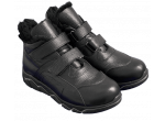 Ортопедичні зимові черевики Zdrava Obuvka 707 р.37–40, вальгус, чорні